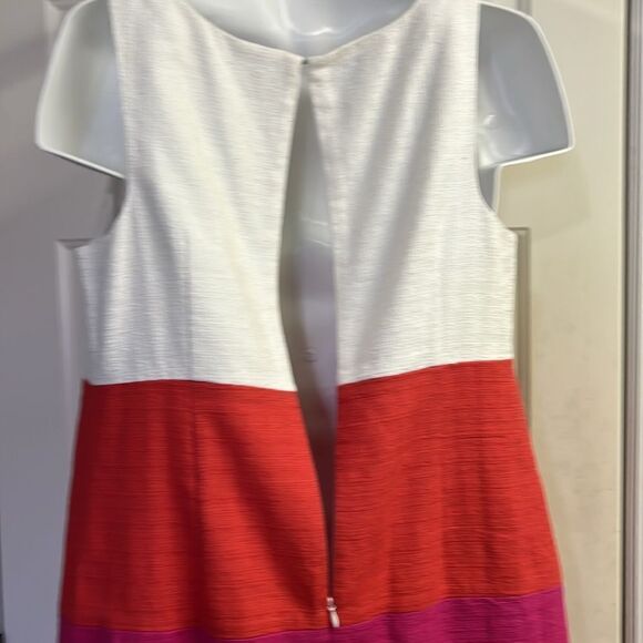 Talbots Women’s Color Block Sleeveless Sheath Dress- Size 10 - Picture 11 of 13